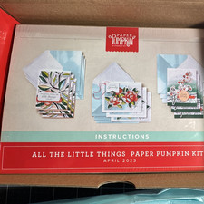 Paper Pumpkin All the Little Things Kit April 2023 w/ Stamp Set, Ink Supplies