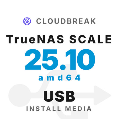 TrueNAS SCALE 25.10 amd64 Bootable/Live Install USB NEW