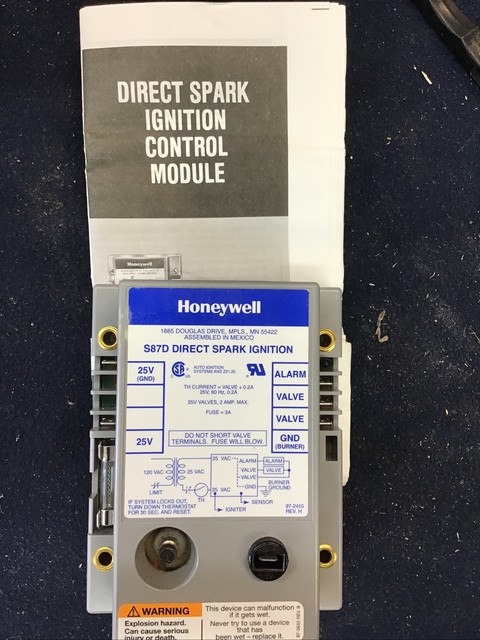 Allumage Direct HONEYWELL S87D Reconditionné - Garantie 6 Mois, Modèle S87D1012, Pour Chaudière