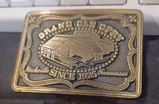 70's Grand Ole Opry Belt BUCKLE By ODEN Inc. Nashville TN Brass Since 1925