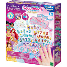 Image of Aquabeads Nail Studio - Disney Princess 40 Creations Set New Kids Childrens Toy