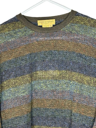 NWT Tricots St Raphael Mens Wool Sweater Medium Grandpa Textured Multicolor - Picture 3 of 9