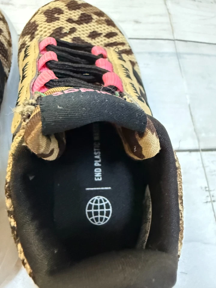 Adidas GW7148 гонщик TR21 девочка мульти леопард эластичный кружева кроссовки размер США 6 - Изображение 4 из 4
