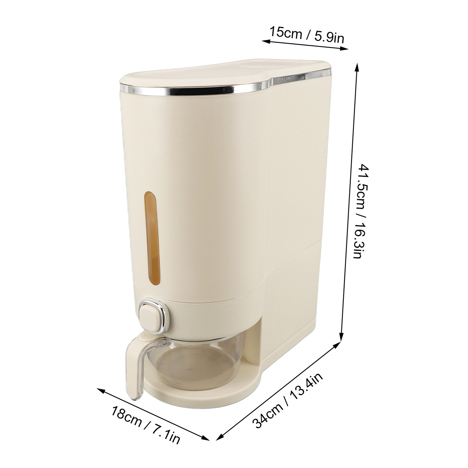 (Holds Approximately 10kg))Rice Box Multifunctional Rice Storage Box