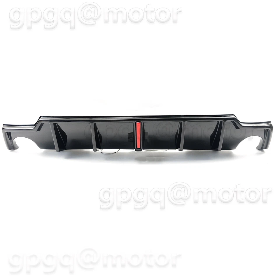 Kit difusor de parachoques trasero LED negro brillante estilo JDM para Lexus IS250 IS350 2006-13 Foto 3 de 4