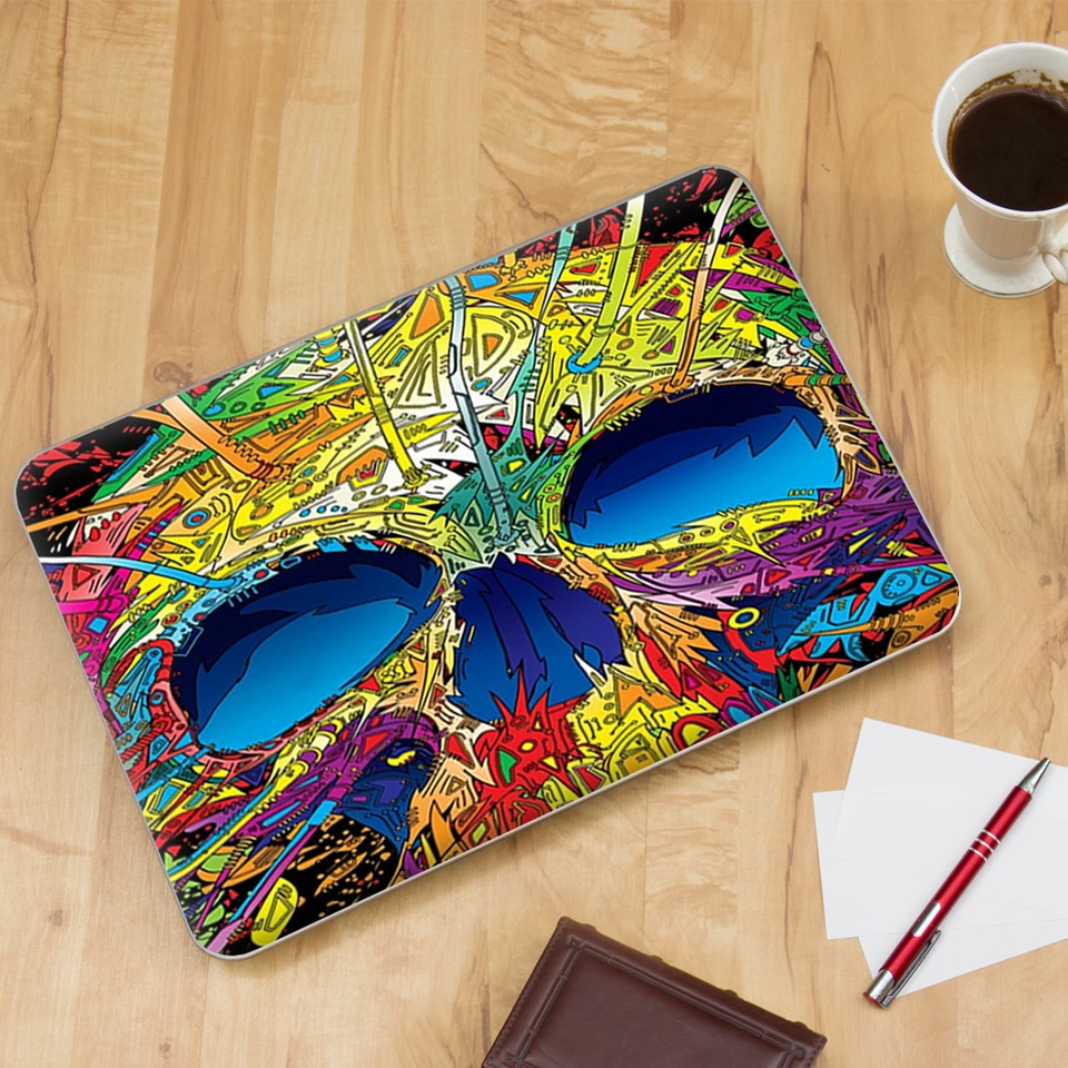 Чехол для ноутбука универсальный для 13 дюймов - цветной череп 1 - Изображение 4 из 4