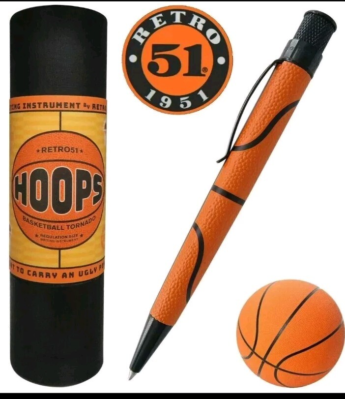 Retro 51 Tornado Rollerball Pen Hoops Basketball 2019 VRR-1954