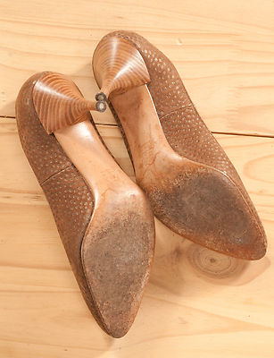 Escarpin Vintage XAVIER DANAUD PARIS Tout Cuir Des Années 80 - Taille 41 - Neuf