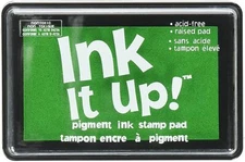 Darice Art and Craft Supply, Pigment Ink Stamp Pad Kelly Green