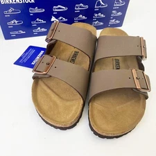 Birkenstock Arizona Mocha Birko-Flor Comfort Footbed Unisex Sandals EU37-45 Shoe