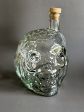 Zombie Head Decanter By Barbuzzo 38oz Scull Glass Bottle Halloween Bar Ware