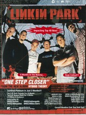 Linkin Park 2001 Ad- One Step Closer  Advertisement  WXRK WYSP WWDC KTNZ WNNX