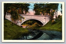 Postcard Maine Portland Arch Bridge Deering Oaks c. 1920s M467