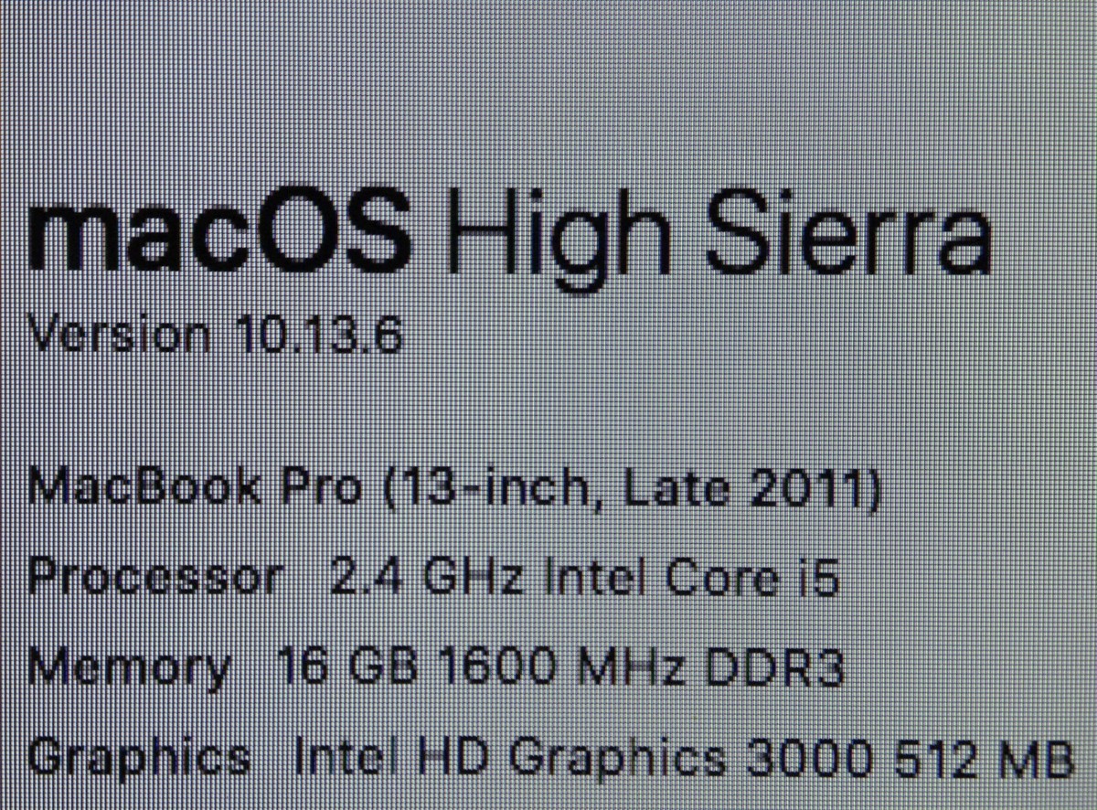Apple Macbook Pro A1278 13