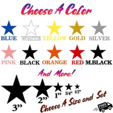 Star Vinyl Sticker Decal Astrological Night - Choose Size Color