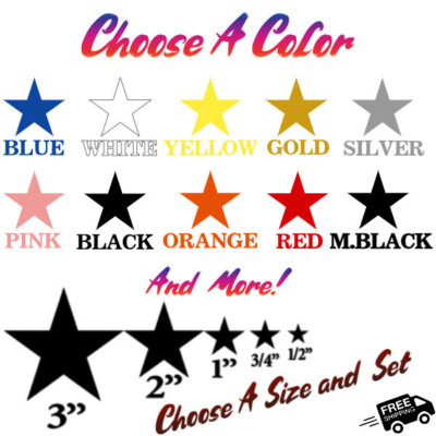 Star Vinyl Sticker Decal Astrological Night - Choose Size & Color