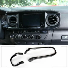 Carbon Fiber Interior Dashboard Meter Panel Cover Trim For Toyota Tacoma 2016-20