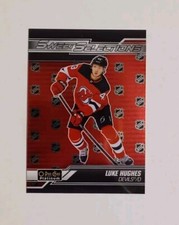 Luke Hughes Sweet Selections Rookie 2023-24 OPC O Pee Chee Platinum Hockey Card