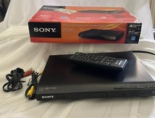 Sony DVD Player Ultra slim DVP-SR210P Unit with Remote Cords  Box tested works