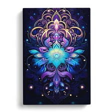 Mandala Art Nouveau Art Canvas Wall Art Print Framed Picture Decor Living Room