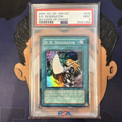 PSA 9 MINT 2004 YU-GI-Oh! Invasion of Chaos D.D. DESIGNATOR #039