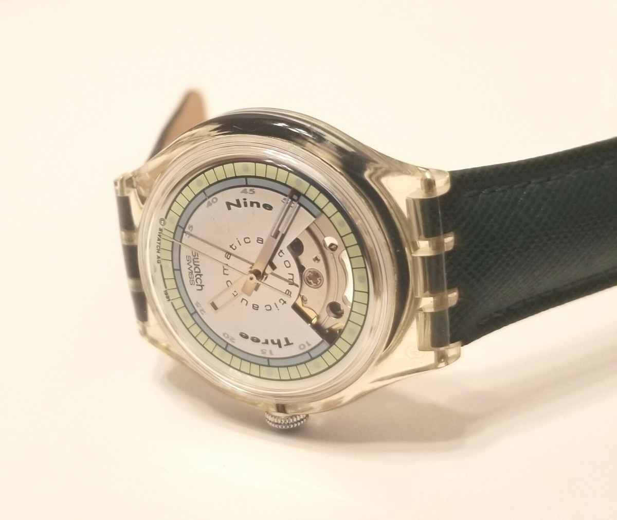 Vintage Rare Leather Band Swatch Watch swatch marlboro vintage / rare midle all size #jammarlboro  main image 4