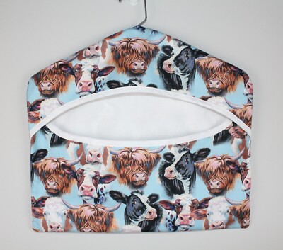 Cows Galore CLOTHES PIN BAG Custom Made Decorative Closet Storage Laundry