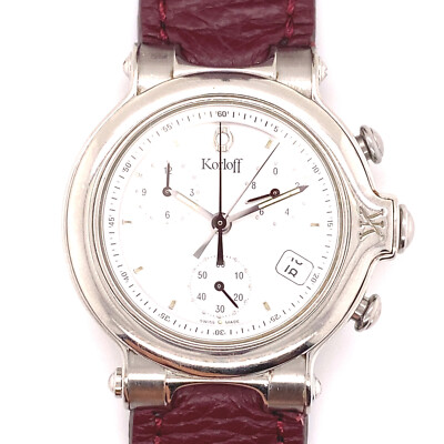 Korloff Paris Herren Quarz Chronograph Ref 2518  , Werk defekt!