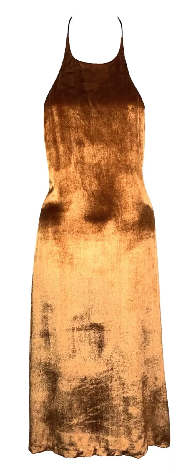 Robe porte velours cuivré Gucci by Tom Ford S/S 2000