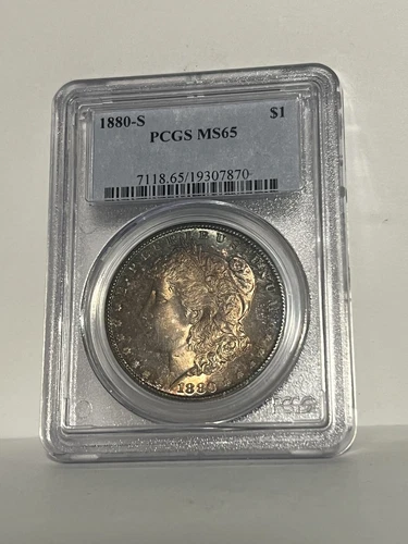 1880 S Morgan Silver Dollar PCGS MS 65