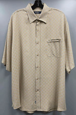 Nat Nast Luxury Originals Mens Silk Shirt, XL, Bowling Retro Rockabilly
