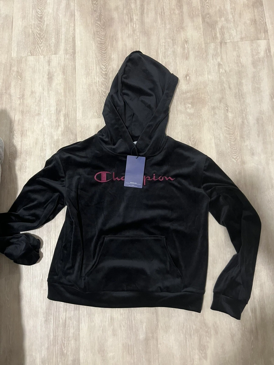 champion velvet sweatshirt