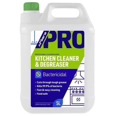 AIRSENZ Professional Kitchen Cleaner Degreaser Bactericidal Surface Cleaning 5L