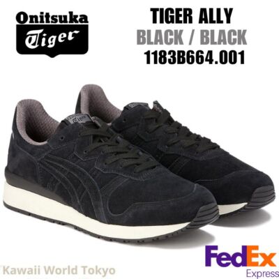 Onitsuka Tiger TIGER ALLY BLACK/BLACK 1183B664 001 New!! UNISEX  NEW! 