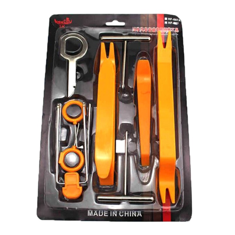 12x Car Radio Door Clip Panel Trim PlasticRemoval Pry Tools Moulding