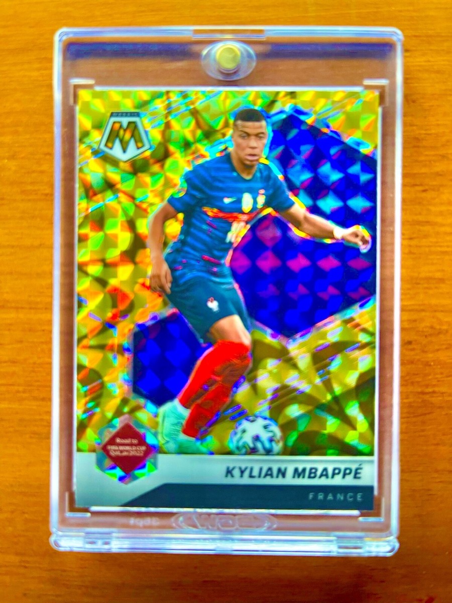 Kylian Mbappe RARE GOLD REFRACTOR MOSAIC INVESTMENT CARD SSP WORLD