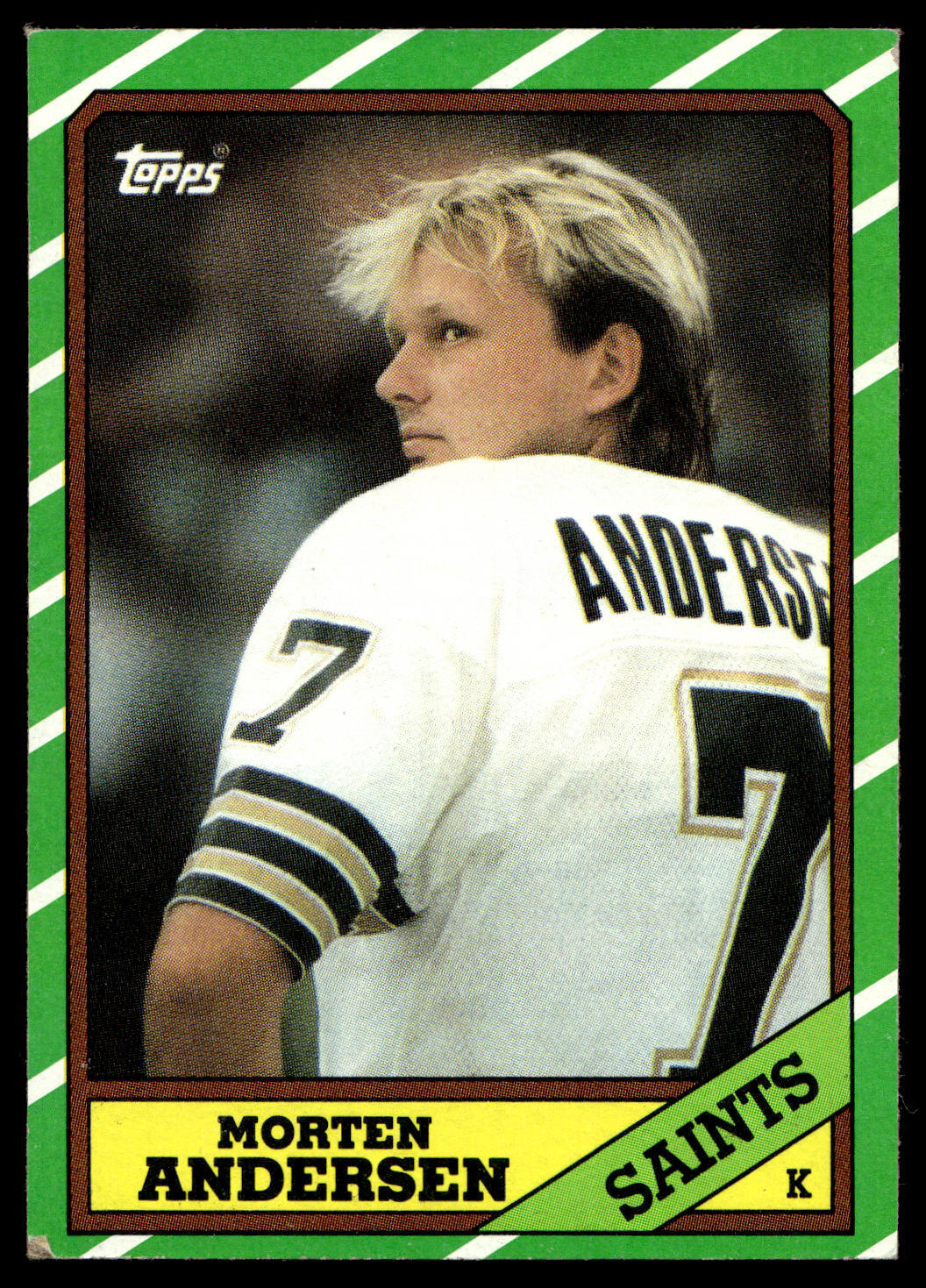 1986 Topps - #344 Morten Andersen EX
