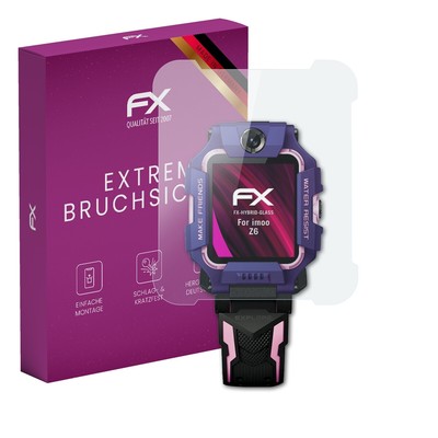 atFoliX Glasfolie für imoo Z6 Displayfolie 9H Schutzpanzer Displayschutzfolie