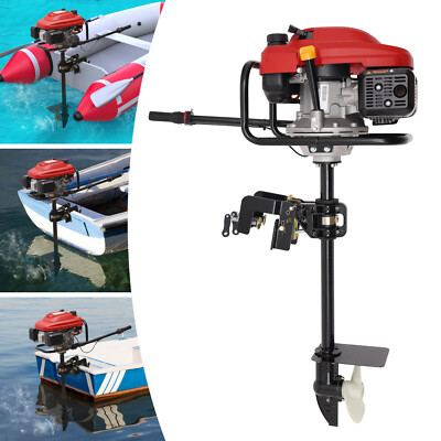 200cc 4 Stroke 7.5hp Outboard Motor Fishing Boat Engine CDI Outboard Air Cooling