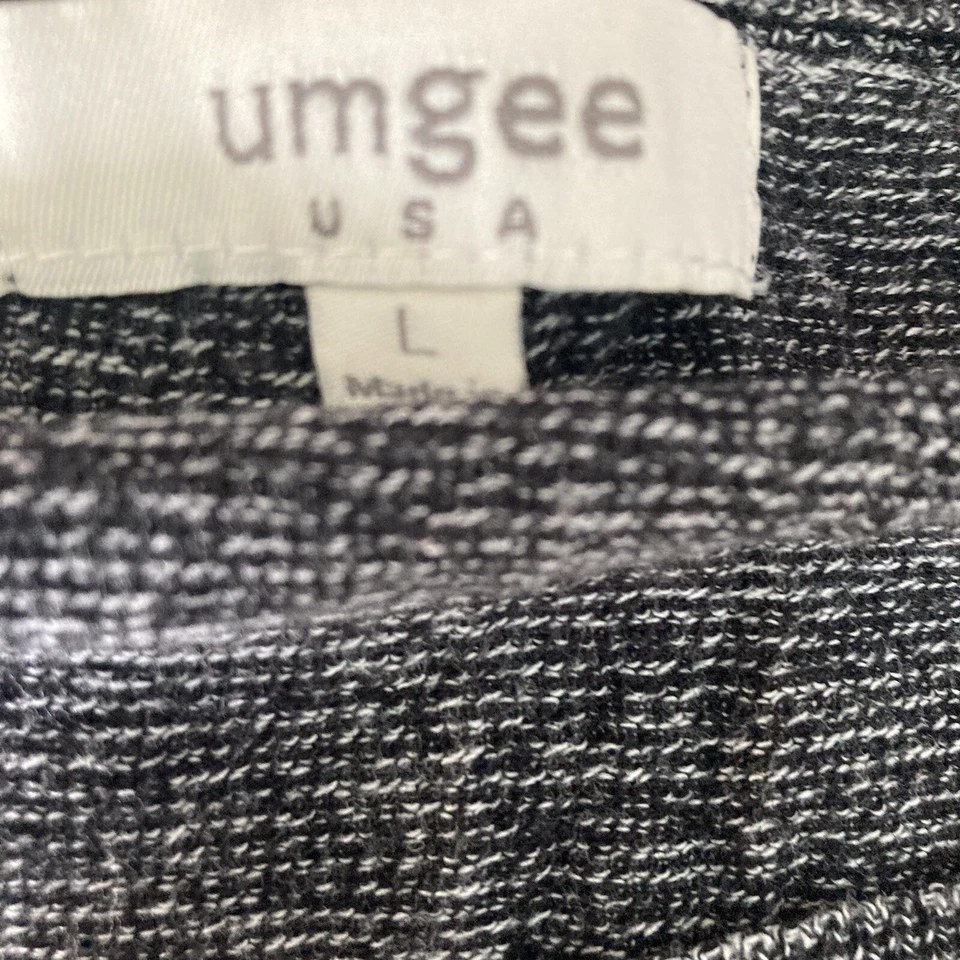 Suéter Umgee USA para mujer grande negro jaspeado elástico Foto 4 de 4