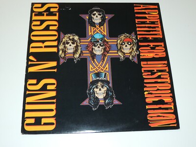 GUNS N' ROSES appetite for destruction Lp RECORD GEFFEN GHS 24148