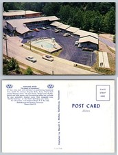 Vintage Highland Motel Gatlinburg TN Postcard - Aerial View 1950s/60s