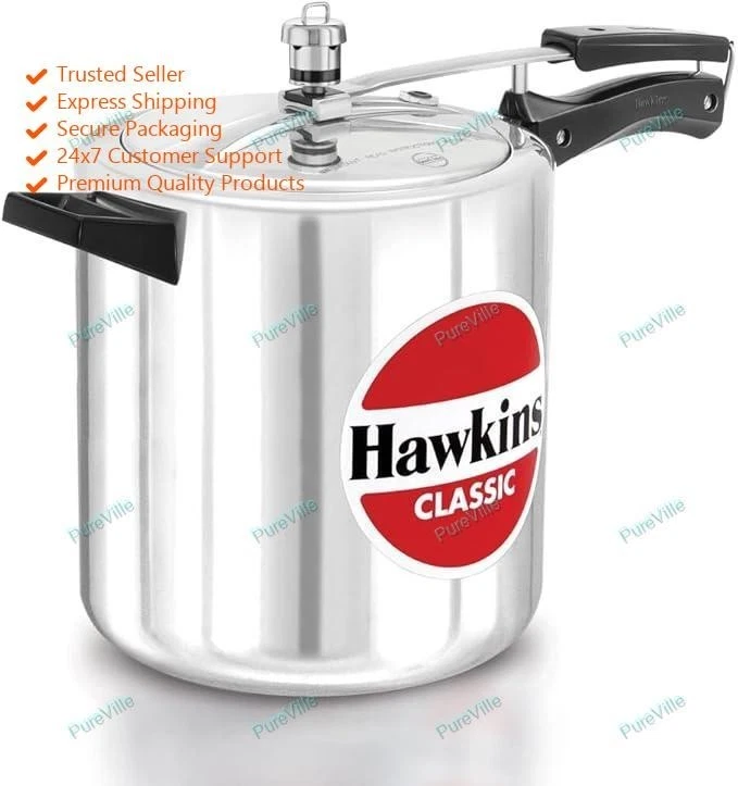 Hawkins Classic Tall (CL8T) 8 L Inner Lid Pressure Cooker  (Aluminium)