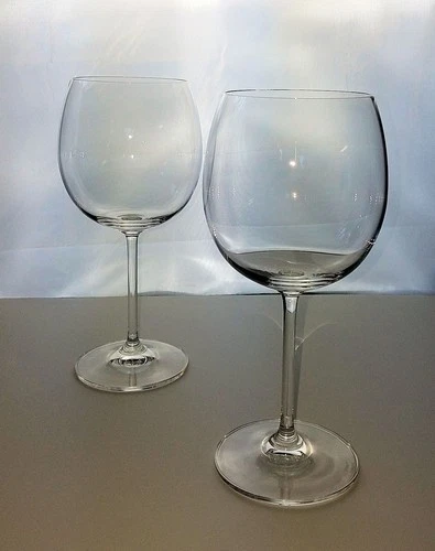 2 Vtg Marquis by Waterford Crystal Balloon Red Wine Glasses 20 Oz. 8.5"