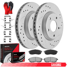 11280mm Front Brake Disc Rotors And Pads Kit For 2013-2019 Nissan Sentra