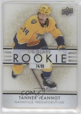 2021-22 Upper Deck Ovation UD Glass Rookies Gold 74/99 Tanner Jeannot #GR-4 0yd2