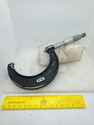 Vintage Moore & Wright No. 966 2'' - 3'' Mikrometer Ingenieur altes Messwerkzeug