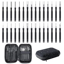 30Pcs Terminal Pin Removal Tool Kit Extractor Electrical Wire Connector Release