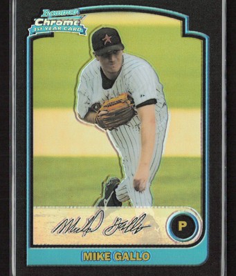 Mike Gallo 2003 Bowman Chrome #216 Refractors Houston Astros