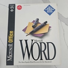 Microsoft Word 6.0 Macintosh 3.5" Floppy Vintage Computer Software Classic 1994